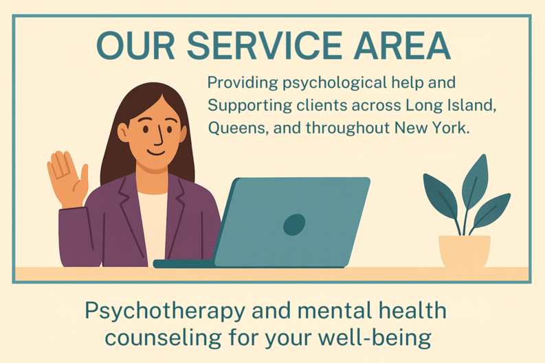 Mental Health Therpist supporting clients in Garden City New York Service Area